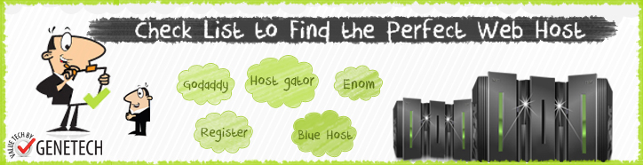 check list to find the perfect web host